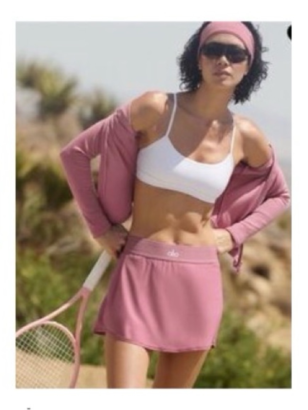 ALO Matchpoint Tennis skirt pink wild rose (color)